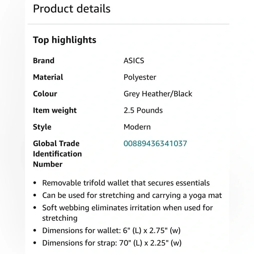 $8 Add-On | ASICS Multi Purpose Strap - Picture 3 of 15